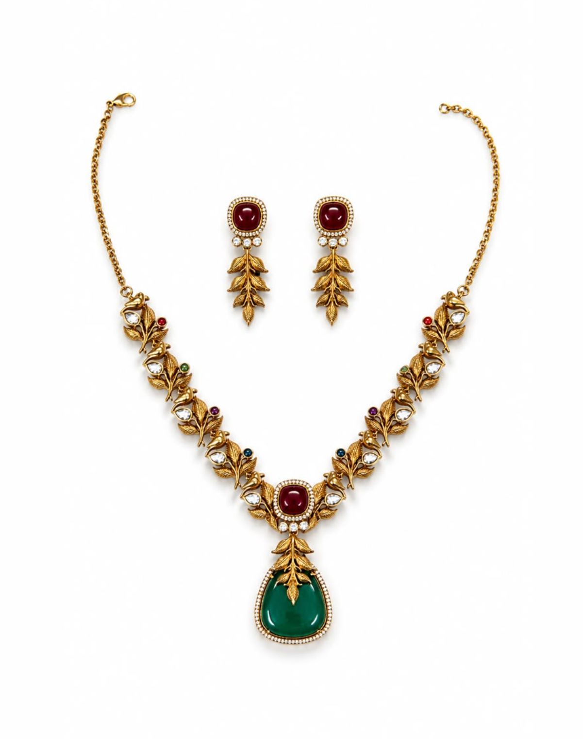 Vantara Fusion Monsonite Necklace Set