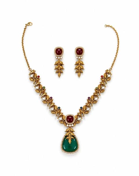 Vantara Fusion Monsonite Necklace Set